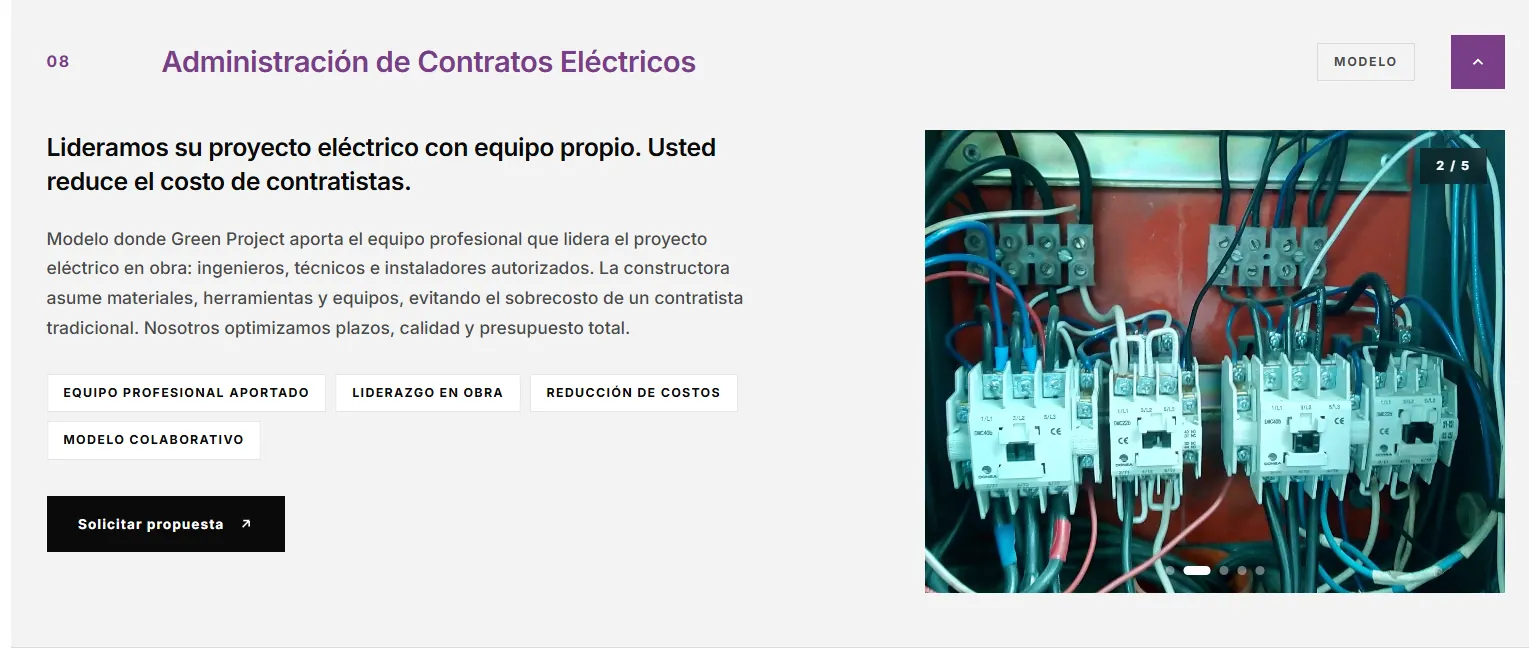 Plano conexionado fotovoltaico Green Project